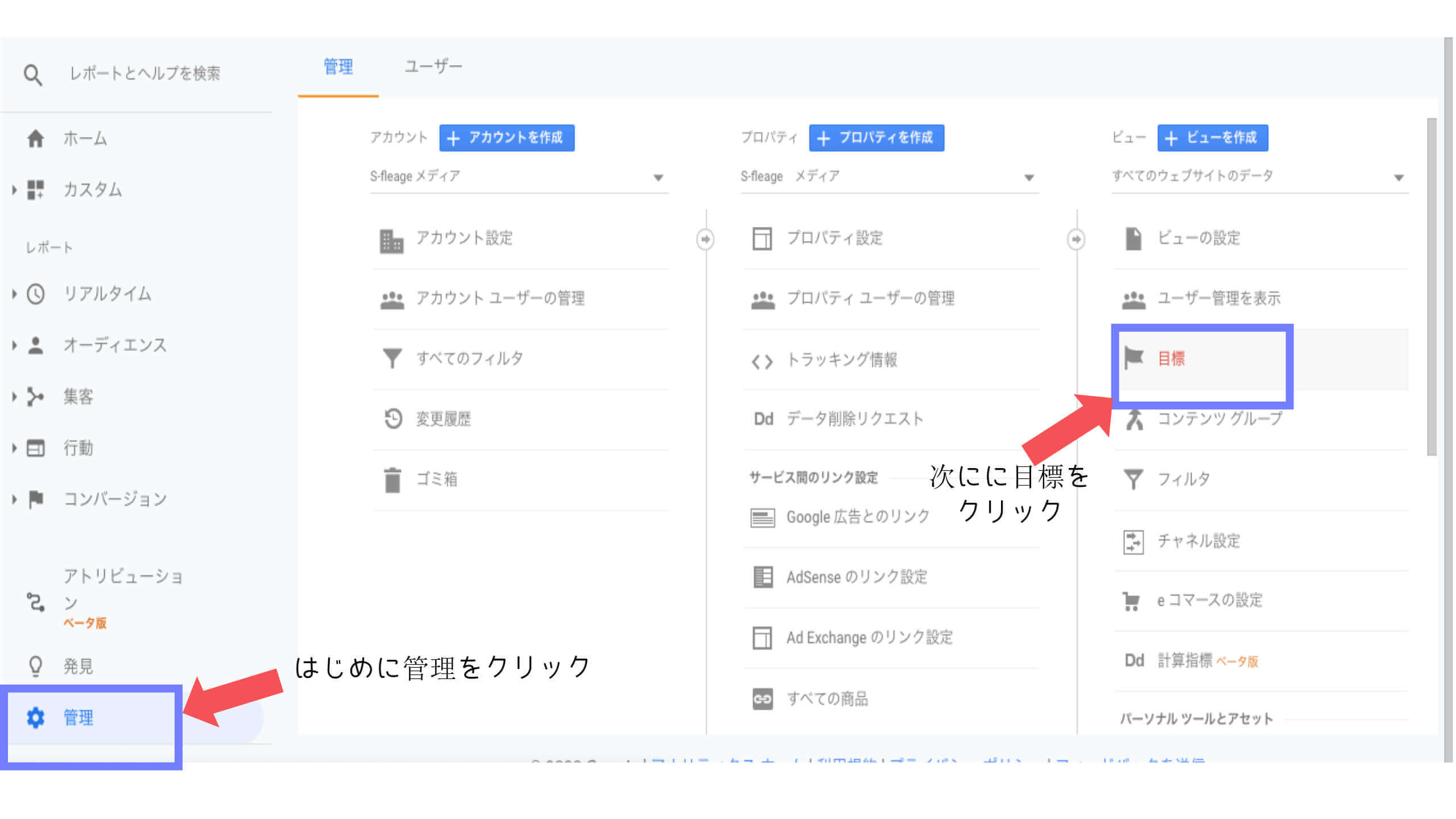 コンバージョン設定